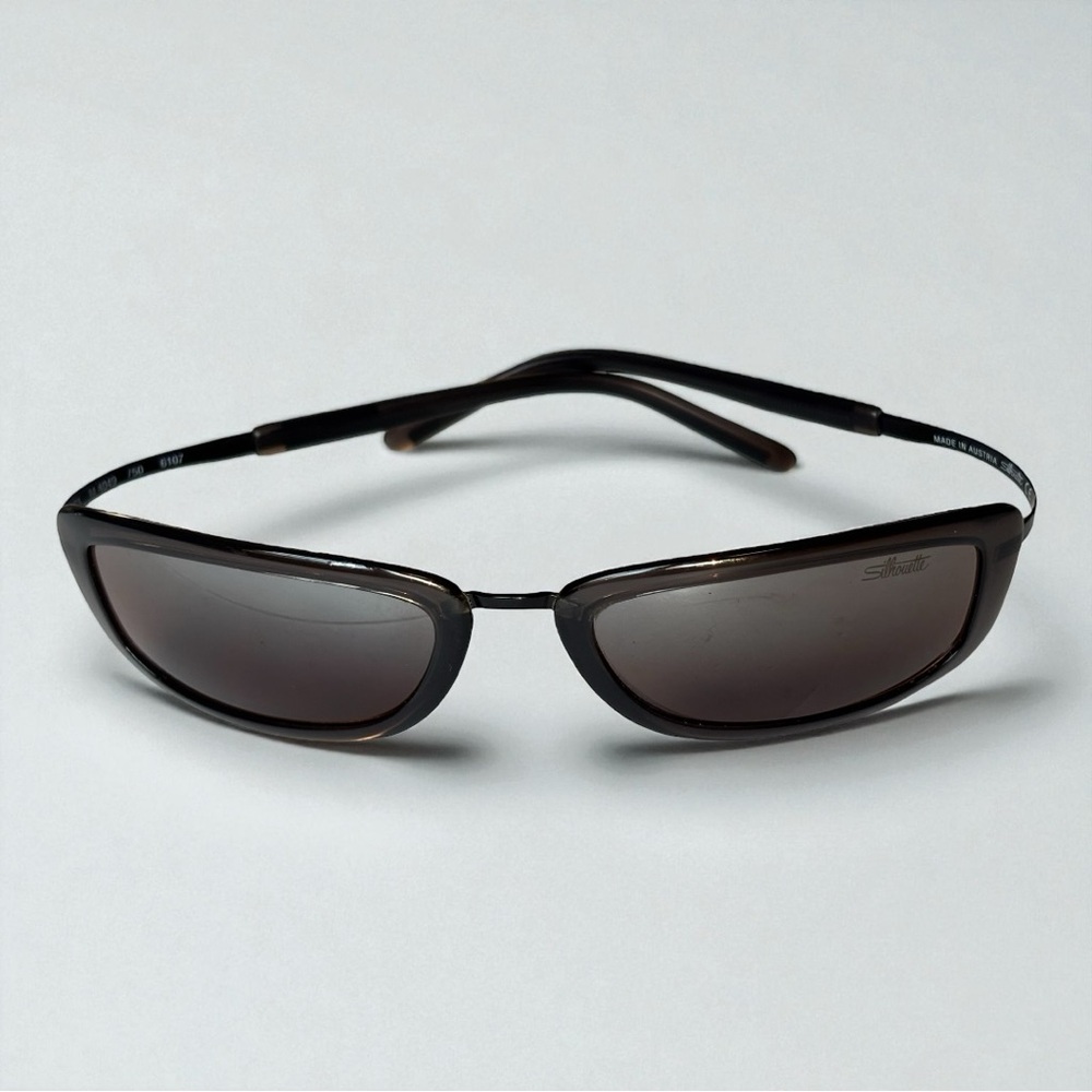 Silhouette metal hingeless arms lightweight Sunglasses w/case SPX M4049 /50 6107